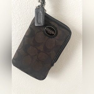 Coach wristlet, credit card purse black